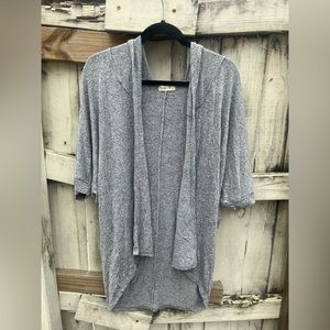 Heather gray cardigan